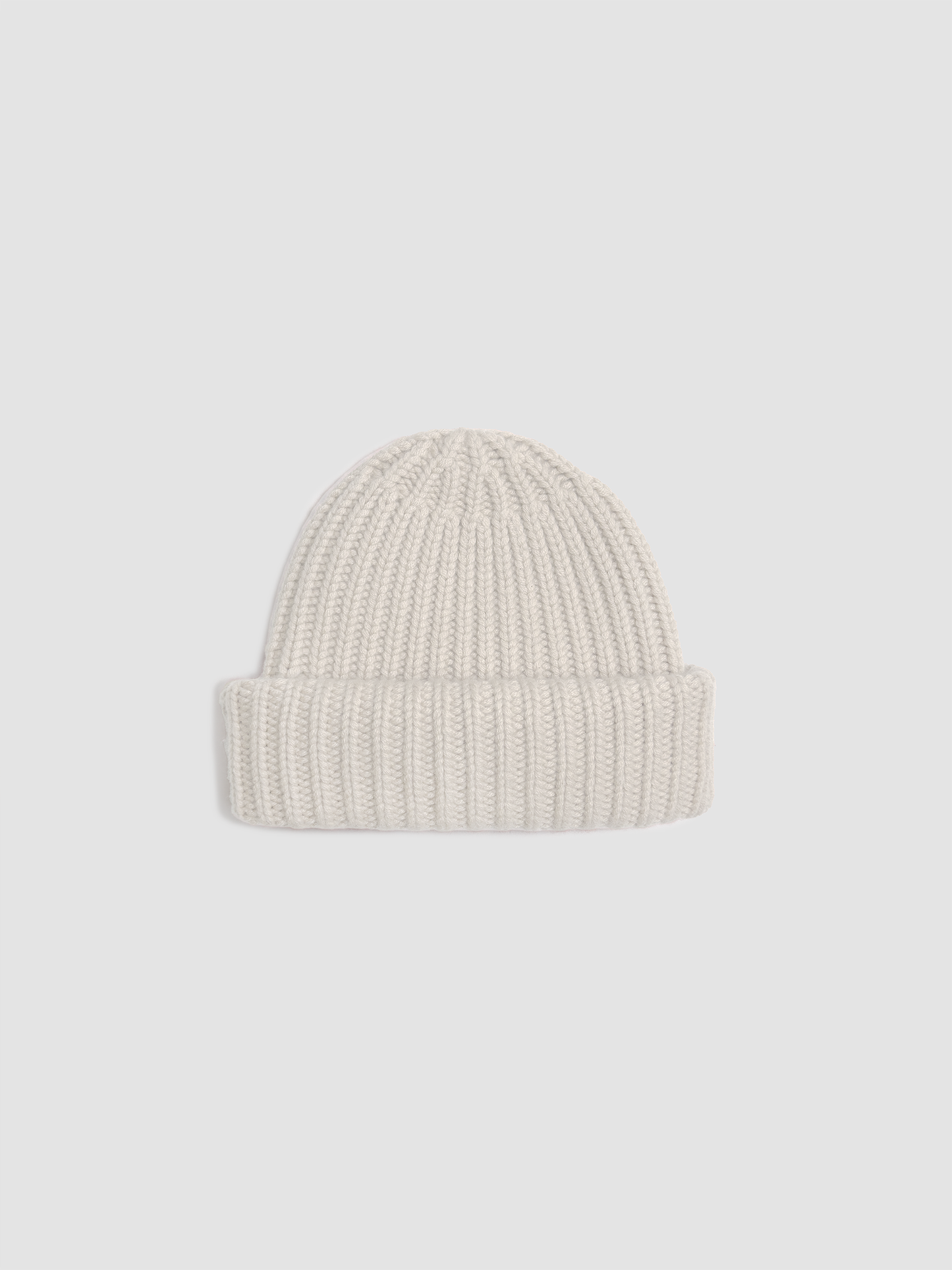 Cashmere Beanie Off White