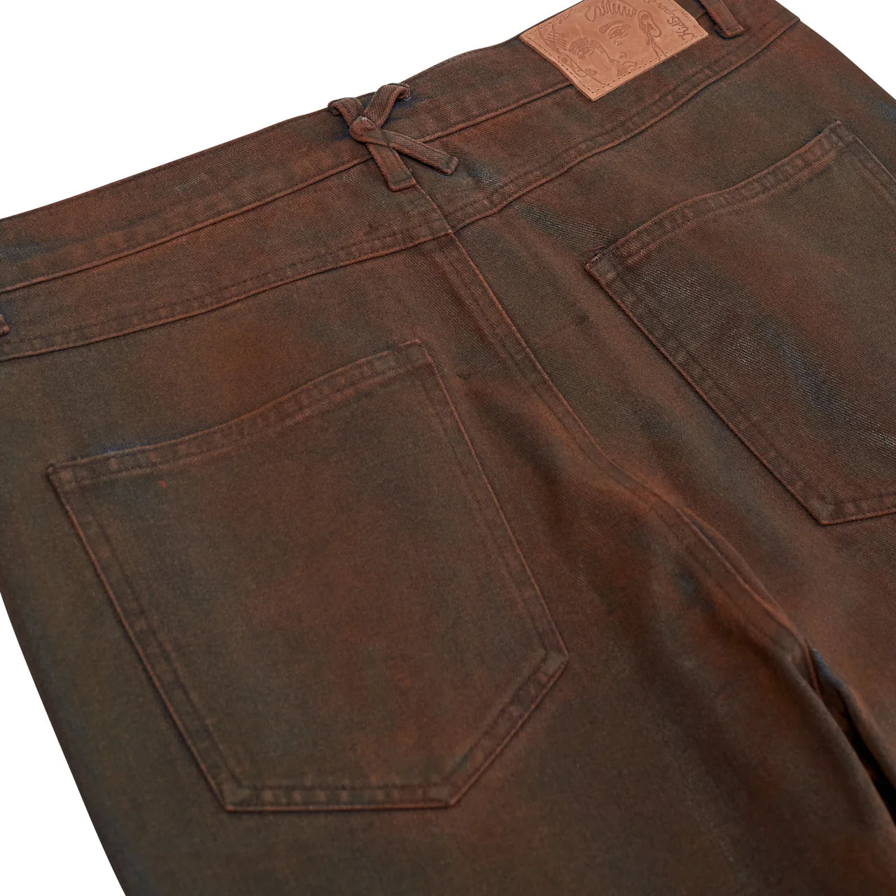 Jeans Flare Mud Washed Brown