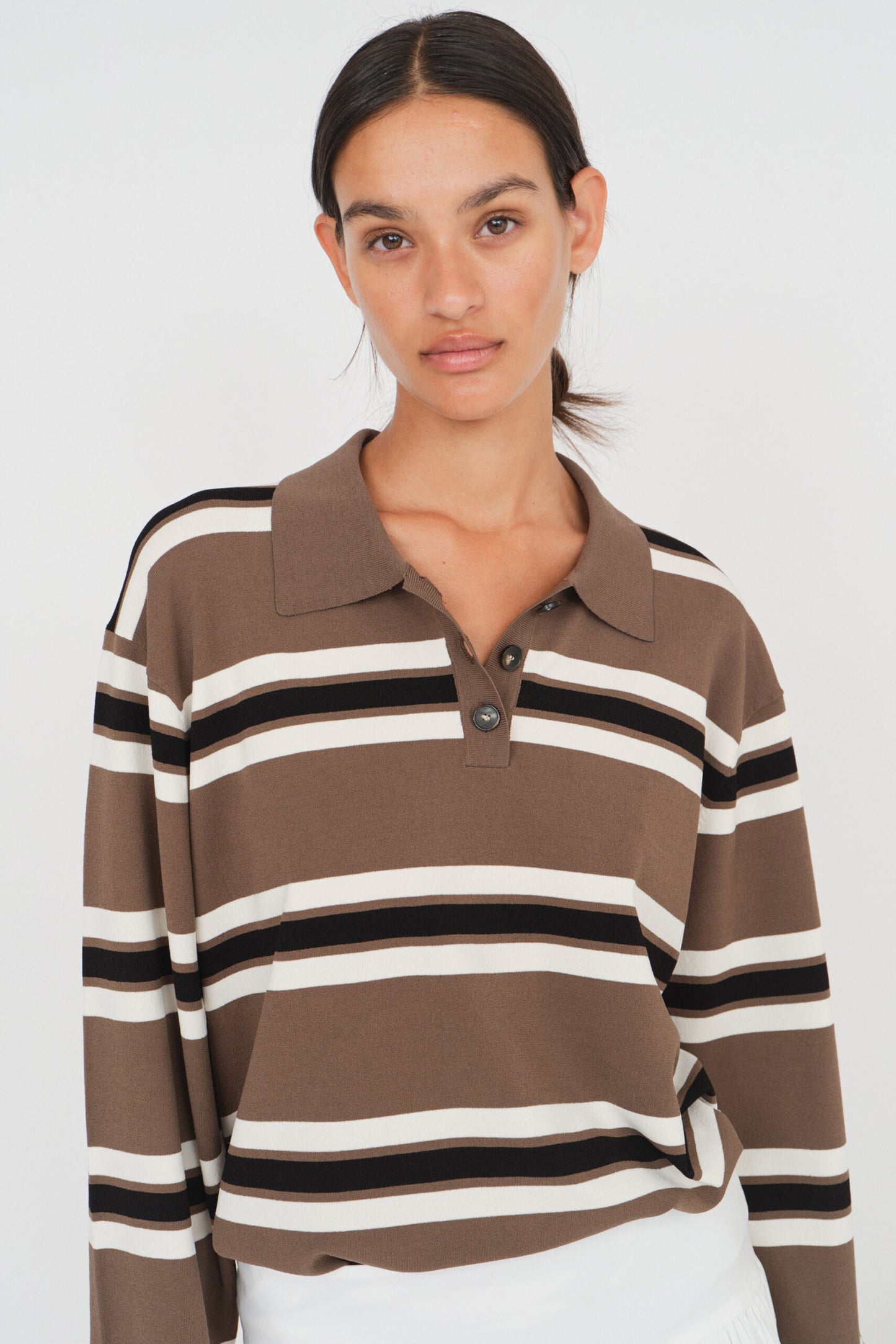 T-shirt Madison Polo Ivory Brown