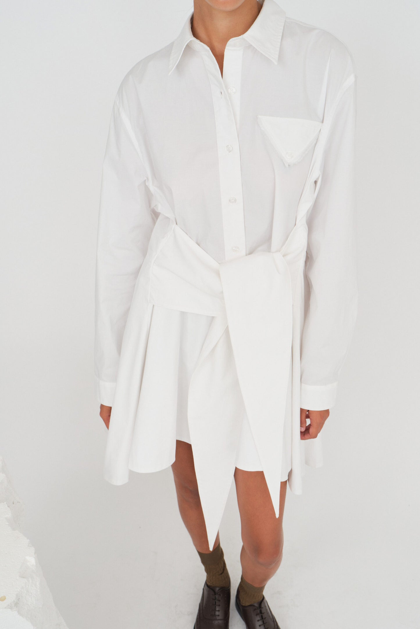 Dress Cyprus Pocket White