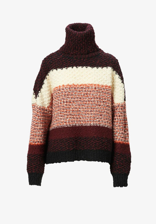 Sweater Kalea Stripy Paprika Fudge