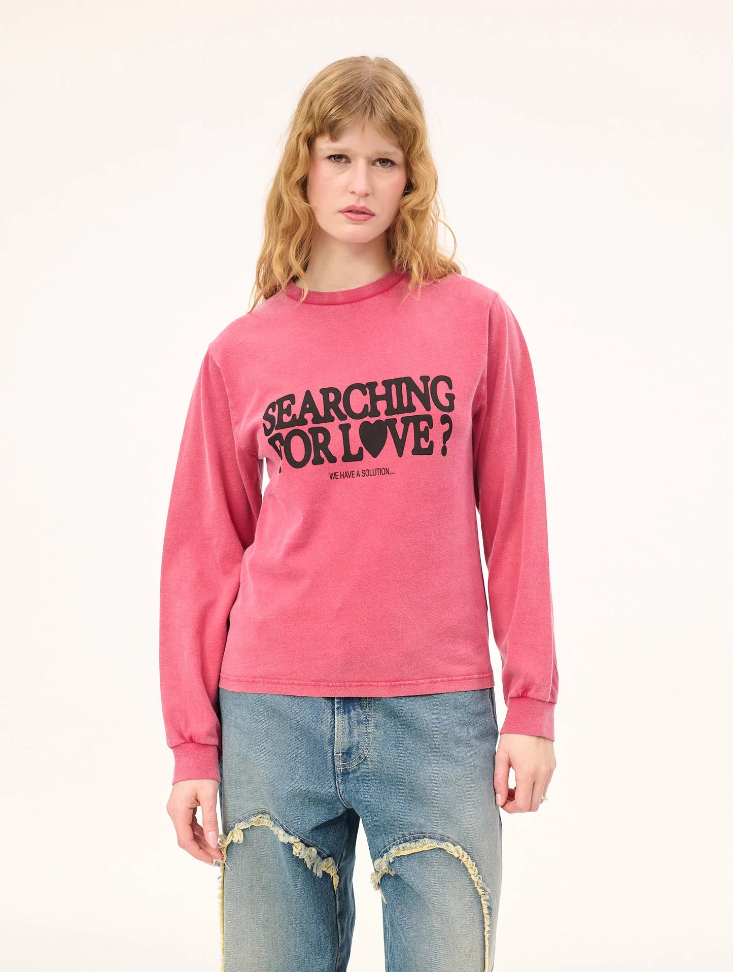 T-shirt Longsleeve Cupid’s Calling Off-Red