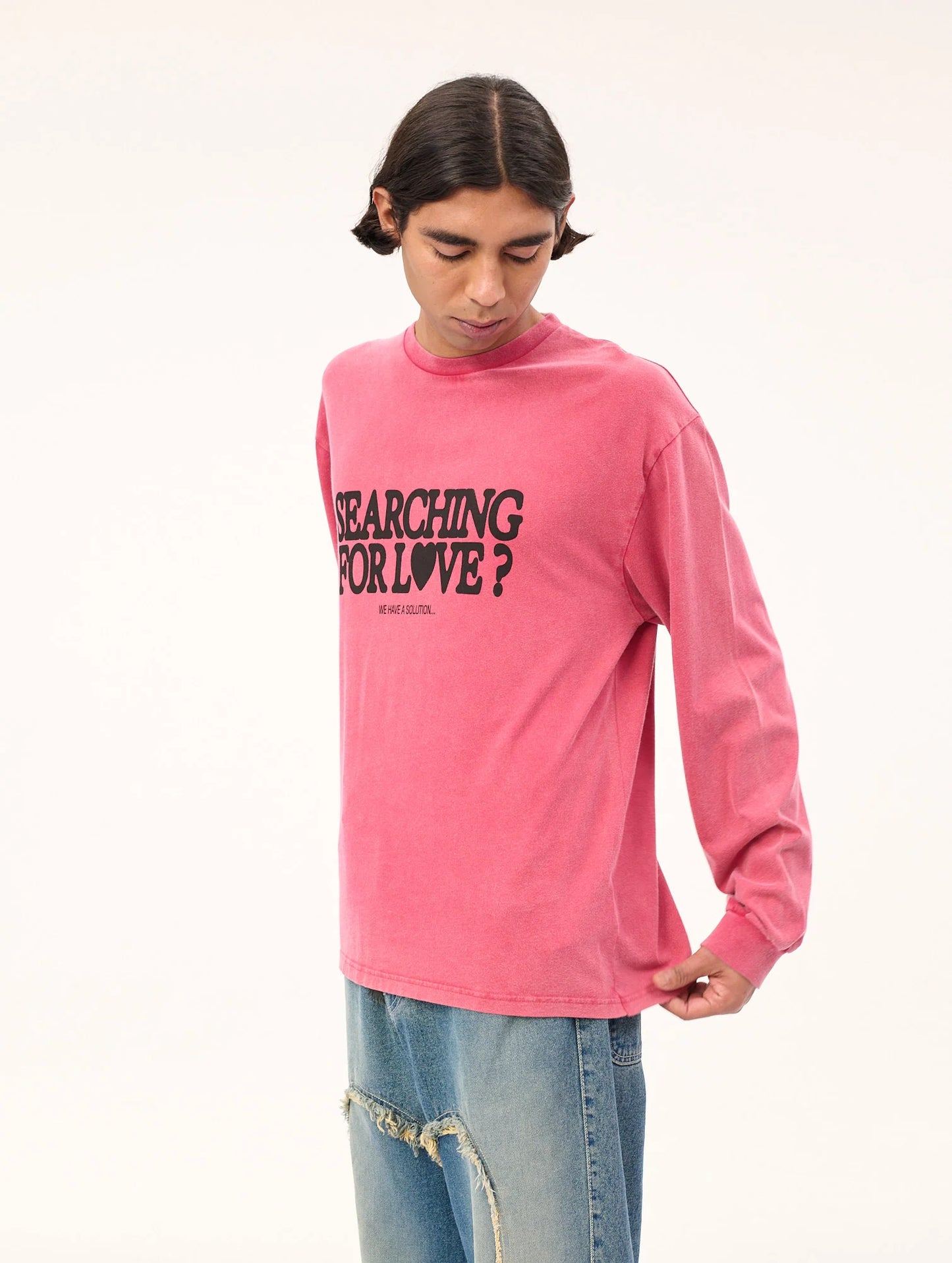 T-shirt Longsleeve Cupid’s Calling Off-Red