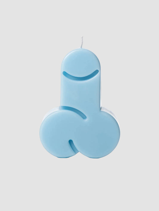 Candle Burn Baby Blue