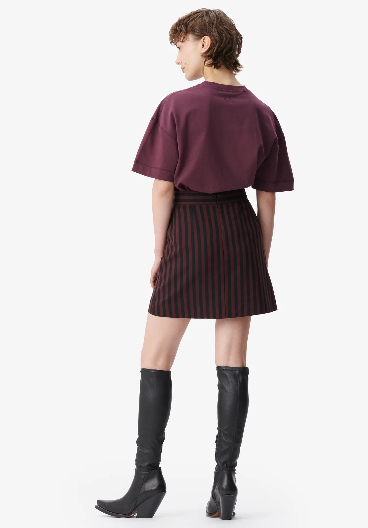 Skirt Saki Striped Fudge