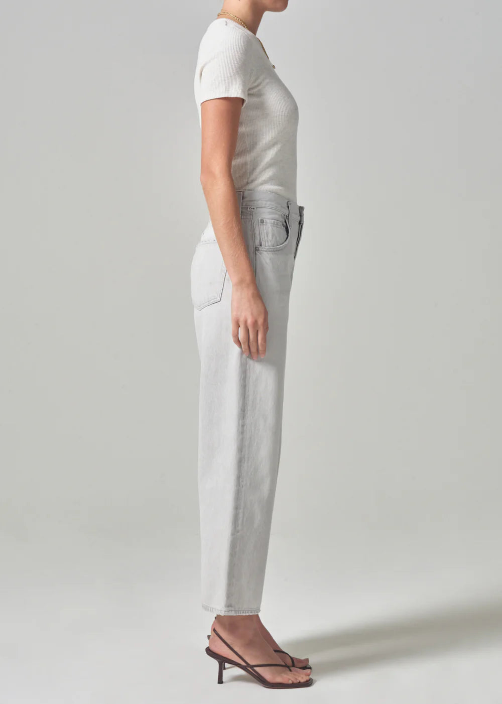 Jeans Gaucho Comet Light Grey