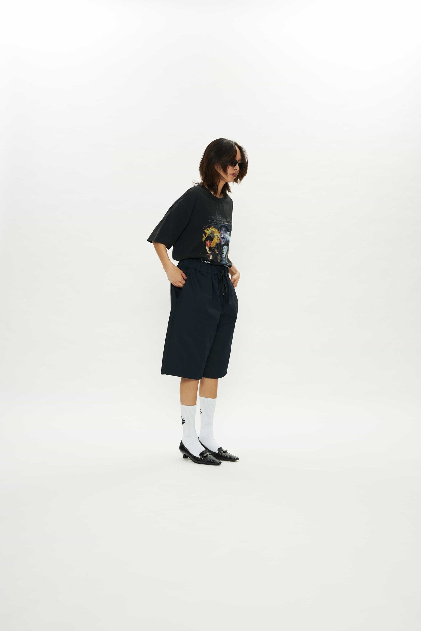 Šortky Oversized Deep Night