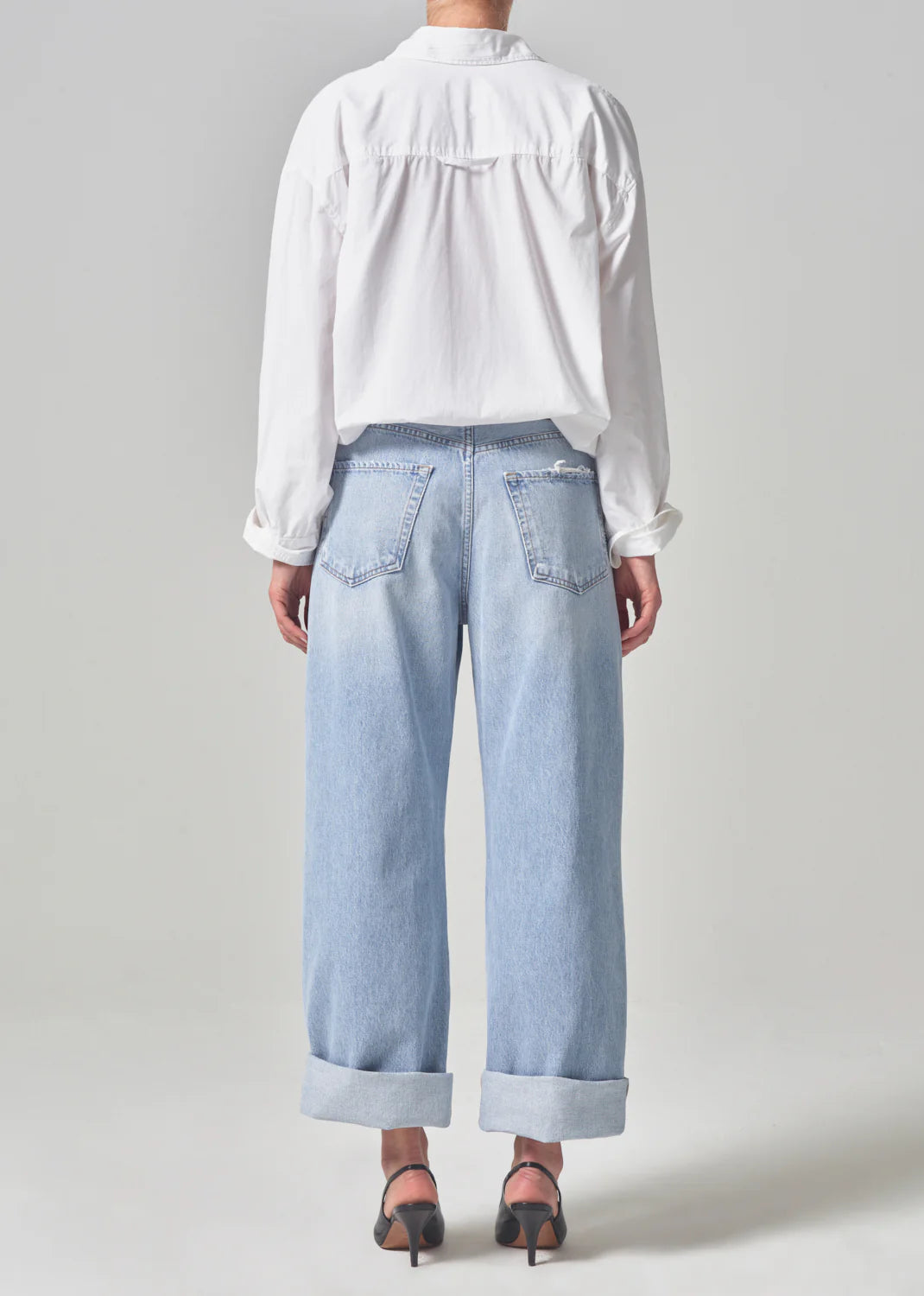 Jeans Ayla Baggy Cuffed Crop Pagoda