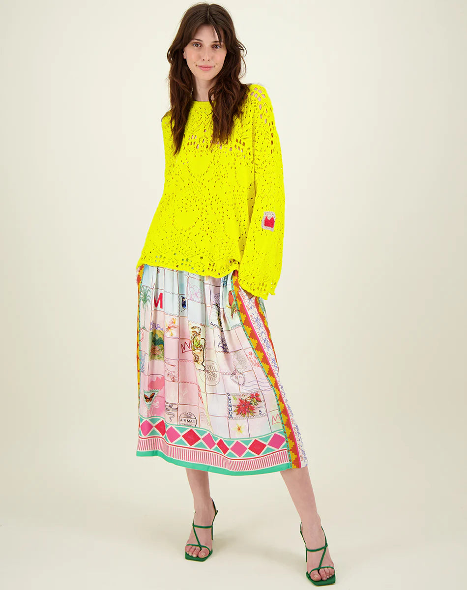 Top Kristina Crochet Yellow