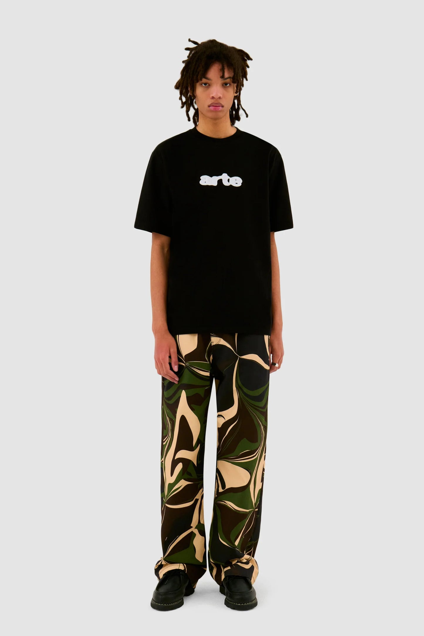 T-shirt Blur Embroidery Black