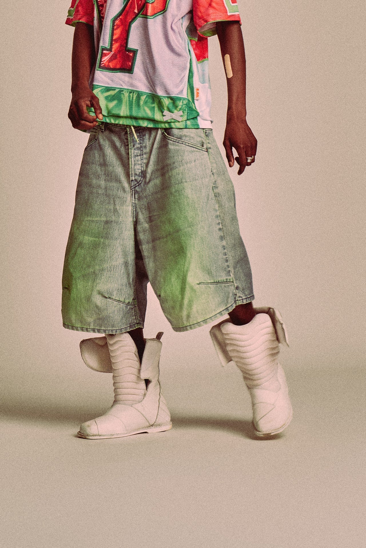 Shorts Knee Blue Green