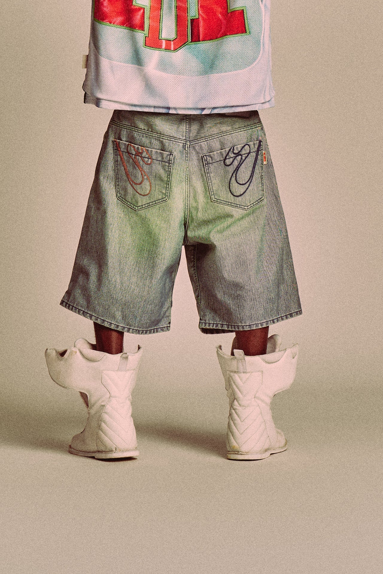 Shorts Knee Blue Green