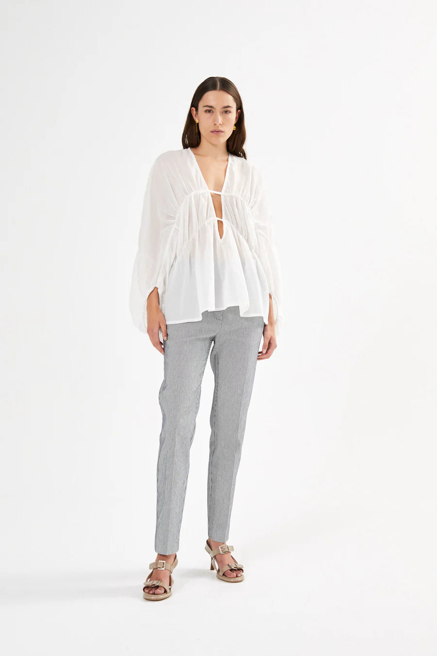 Top Corrie V-Neck White