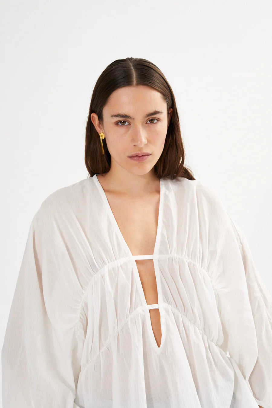 Top Corrie V-Neck White