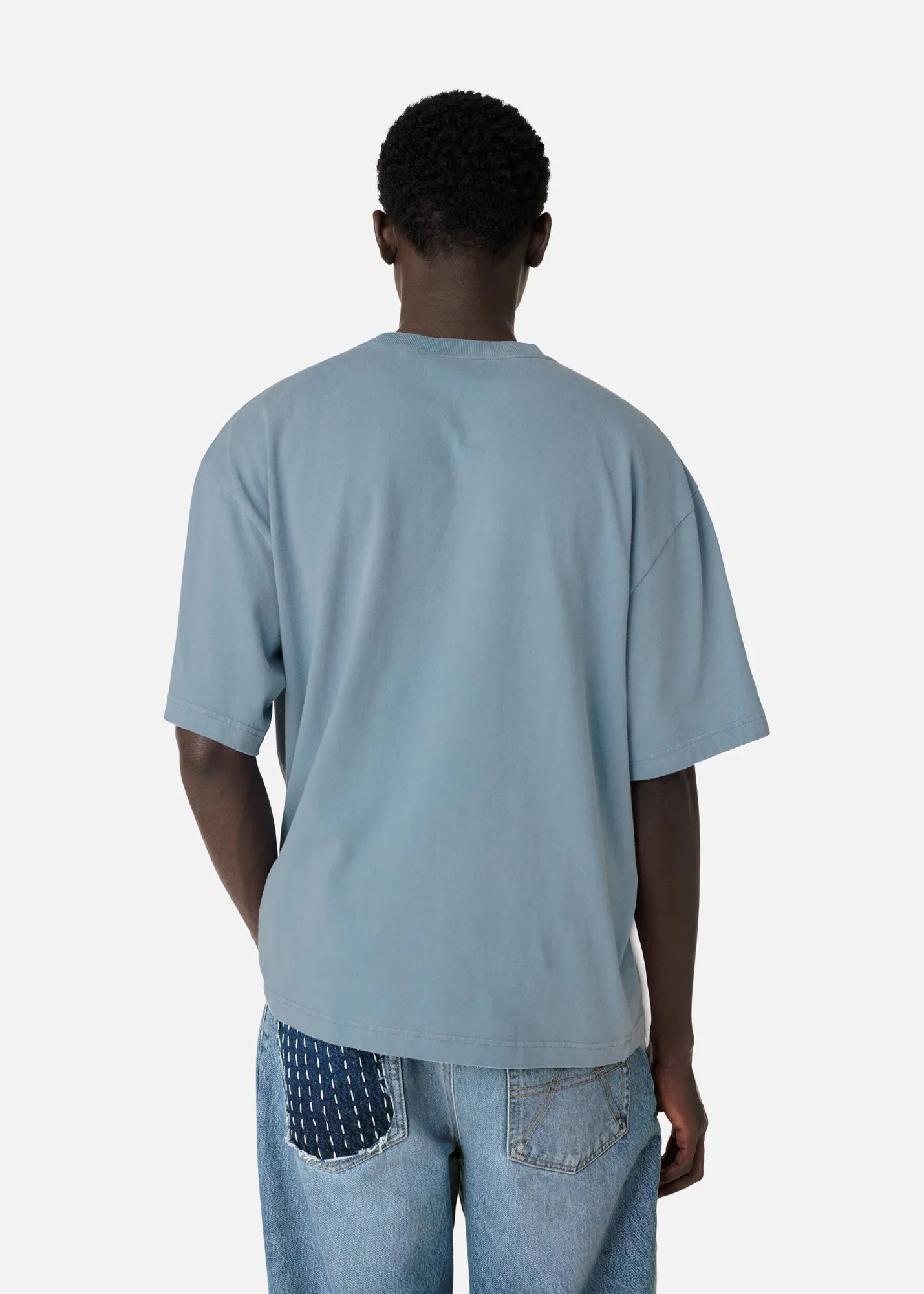 Tričko Link Washed Denim Blue