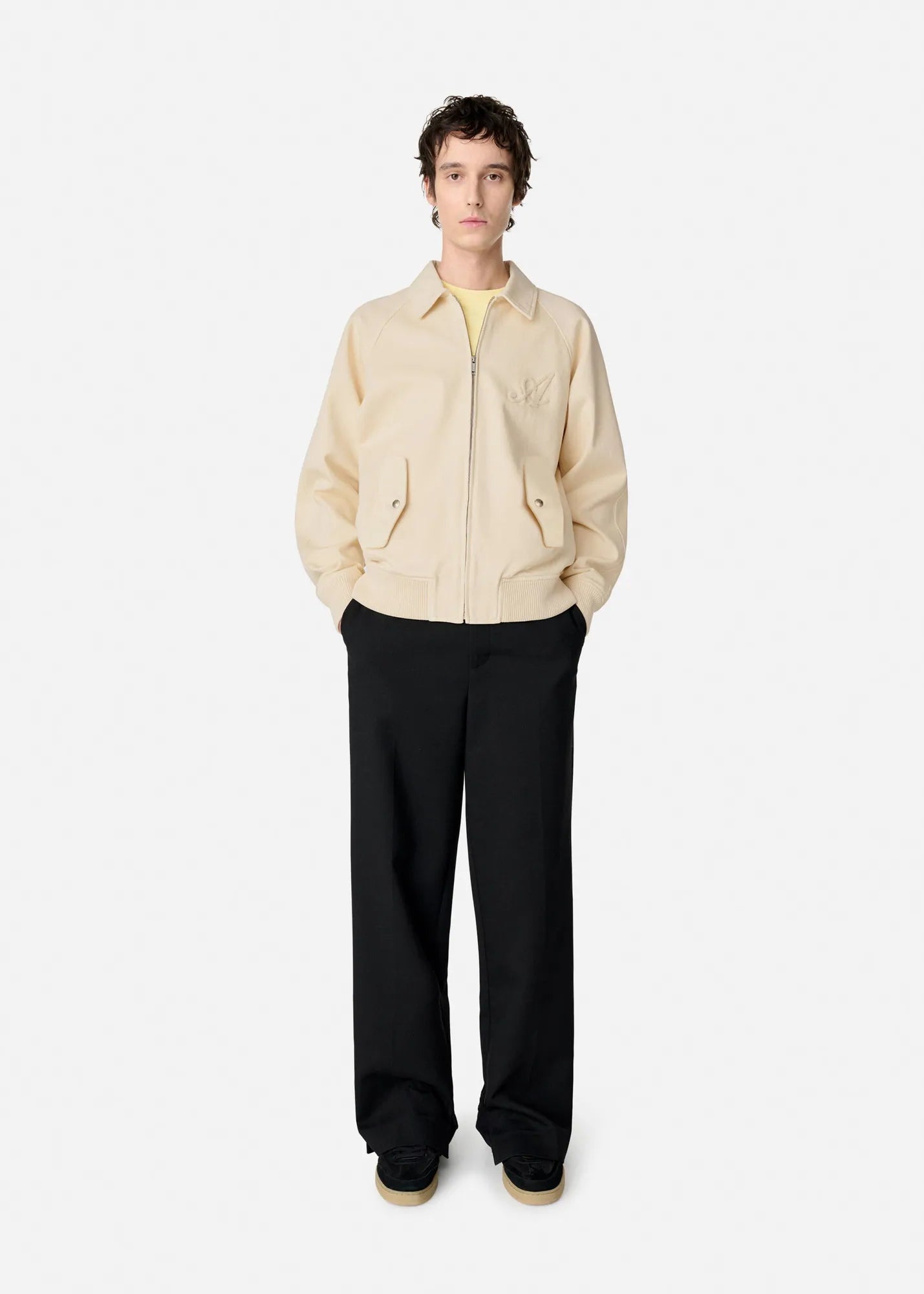 Bomber Jacket Roman Pale Beige