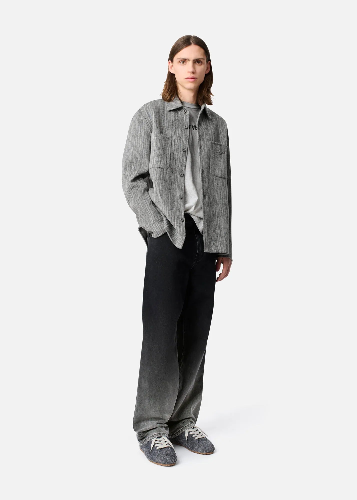 Blazer Aidan Striped Grey