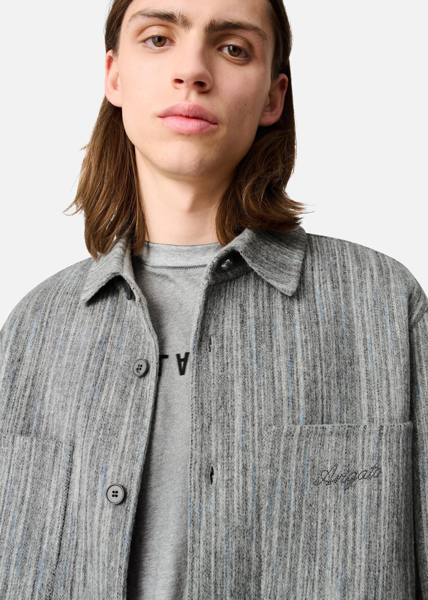 Blazer Aidan Striped Grey