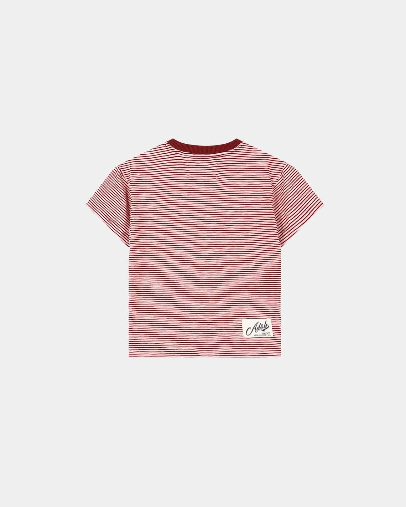 T-shirt Heart Message Stripe Pink