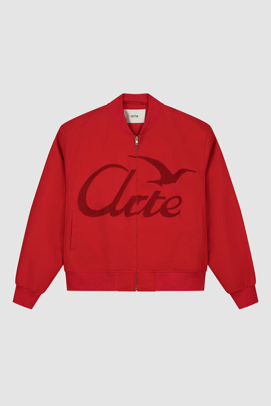 Bomber Jacket Logo Bird Red