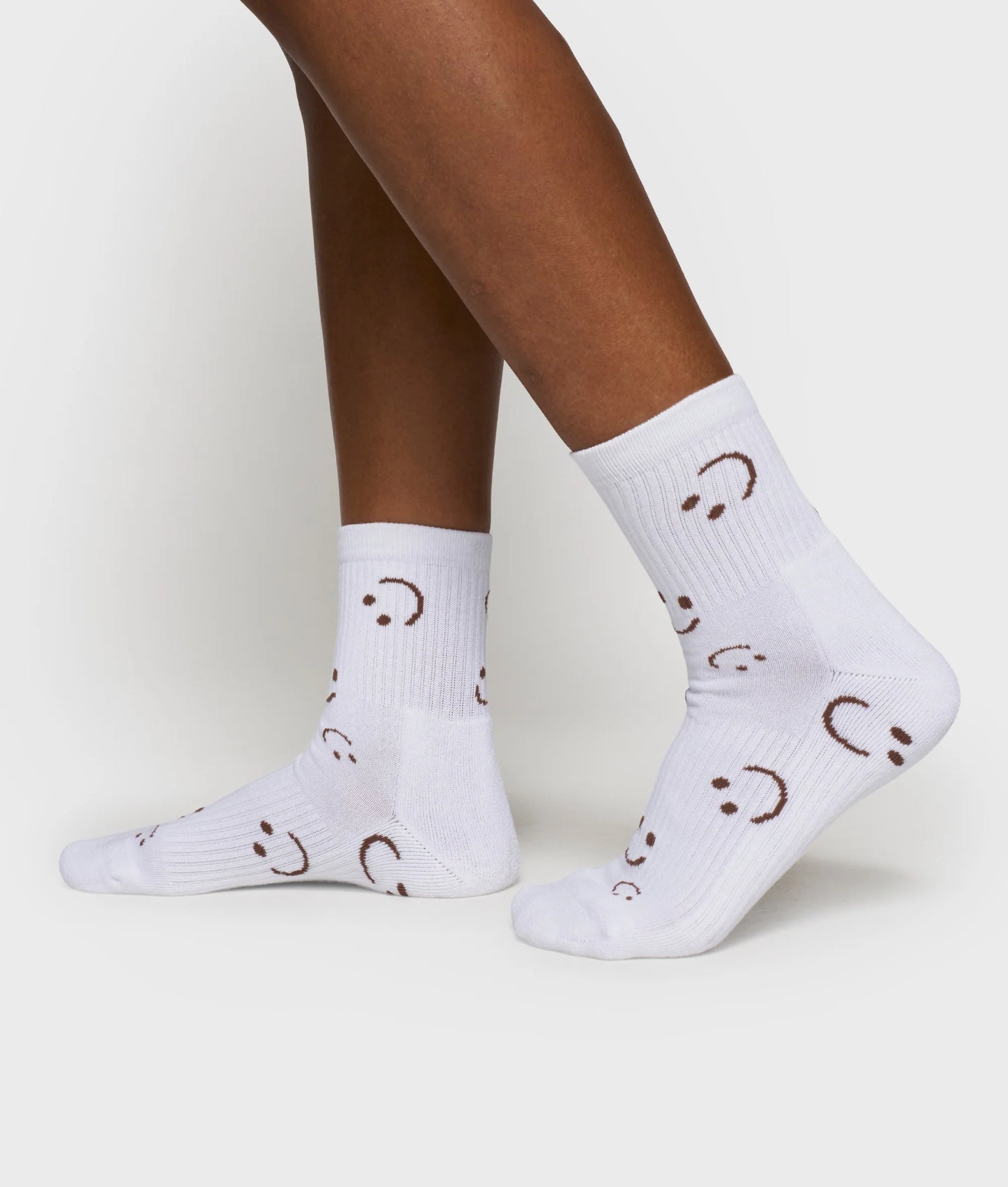 Socks All-Over Smile White