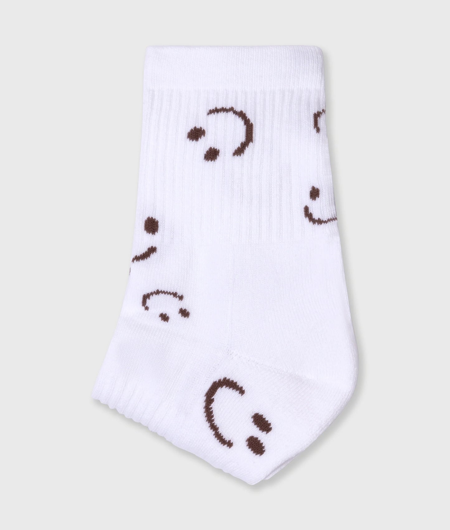 Socks All-Over Smile White