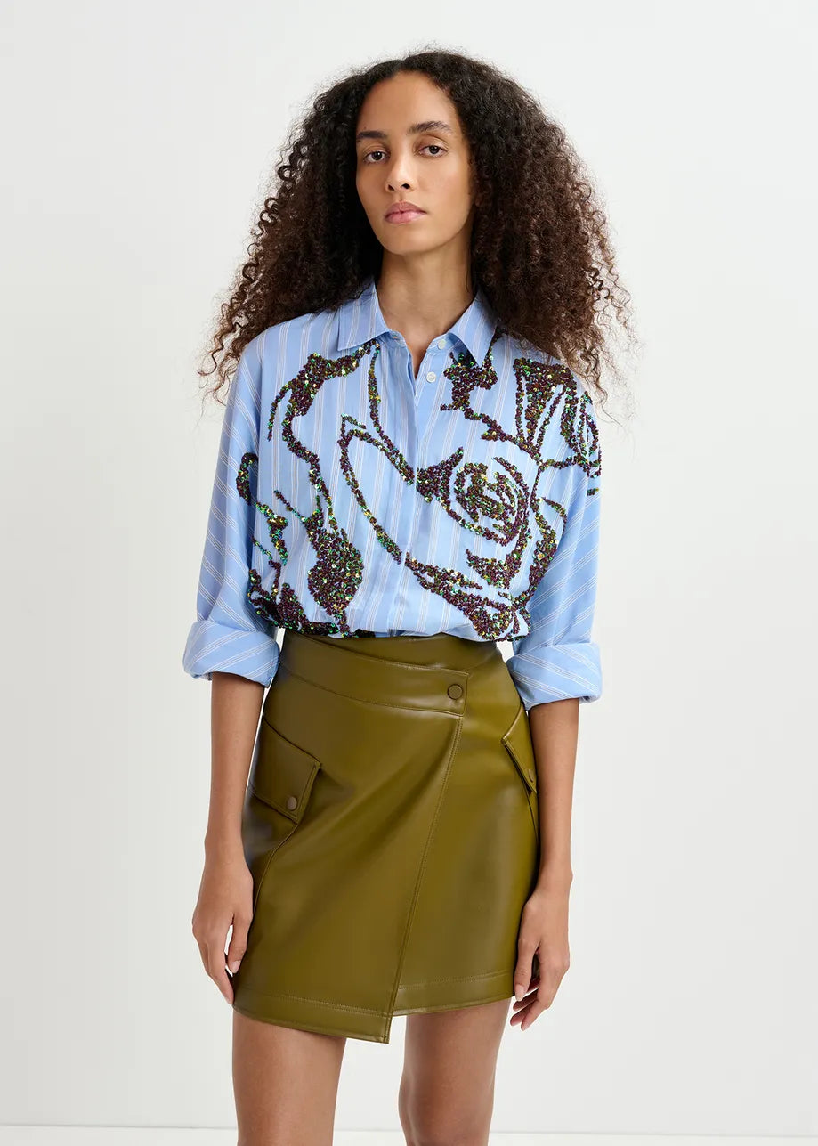 Shirt Godsend Striped Blue&White