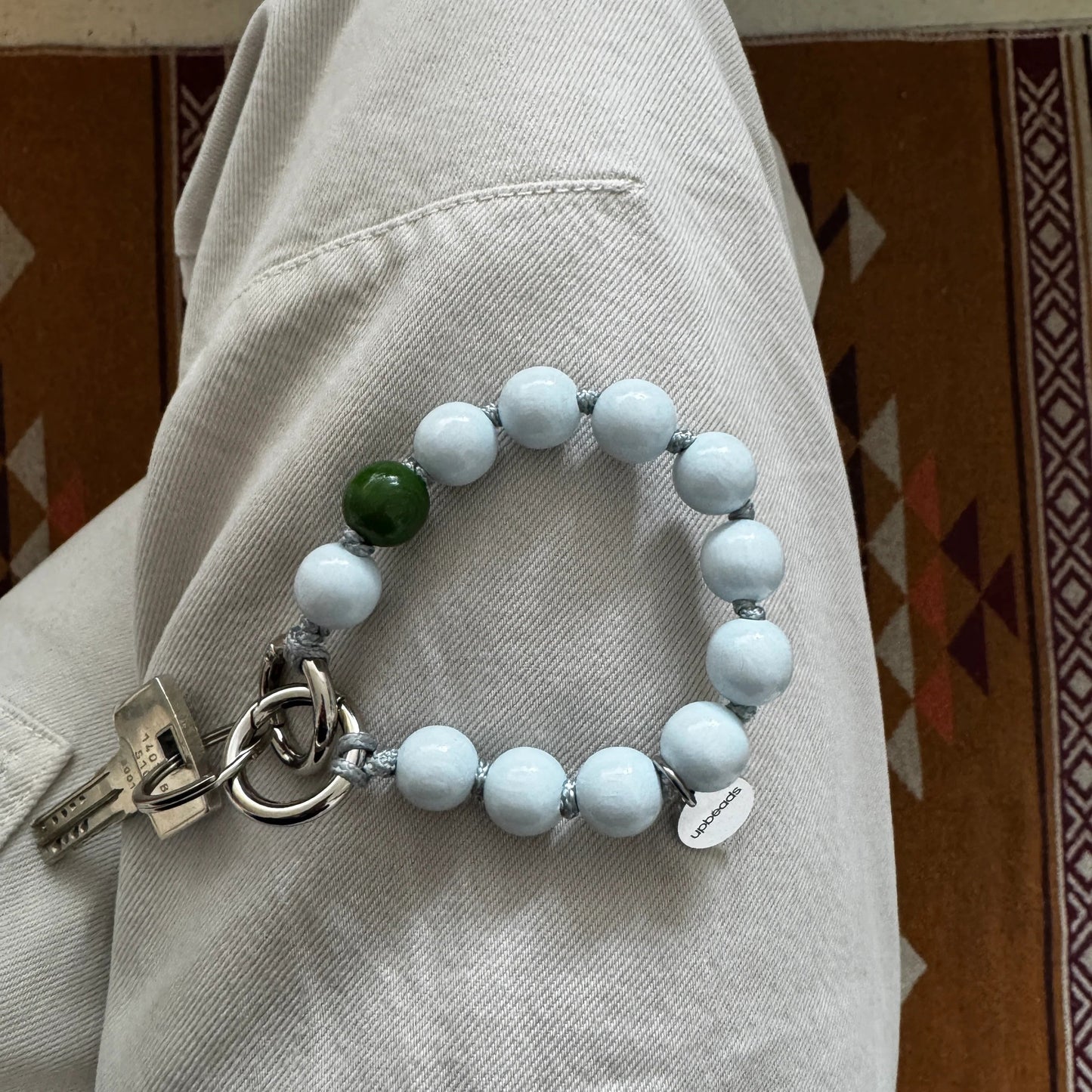 Bead Chain Cloudy Light Blue