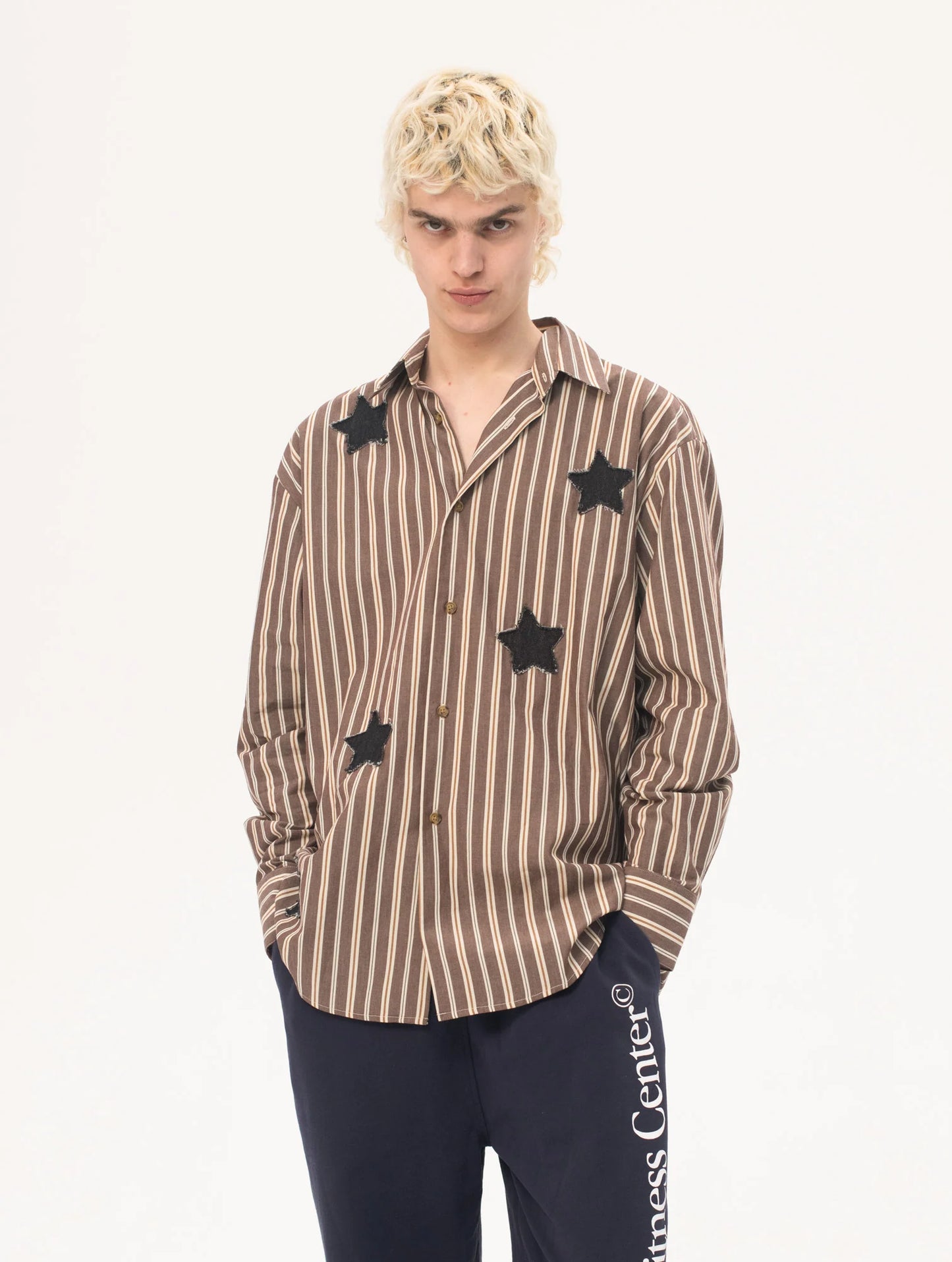 Shirt Galactic Grip Stripes Brown