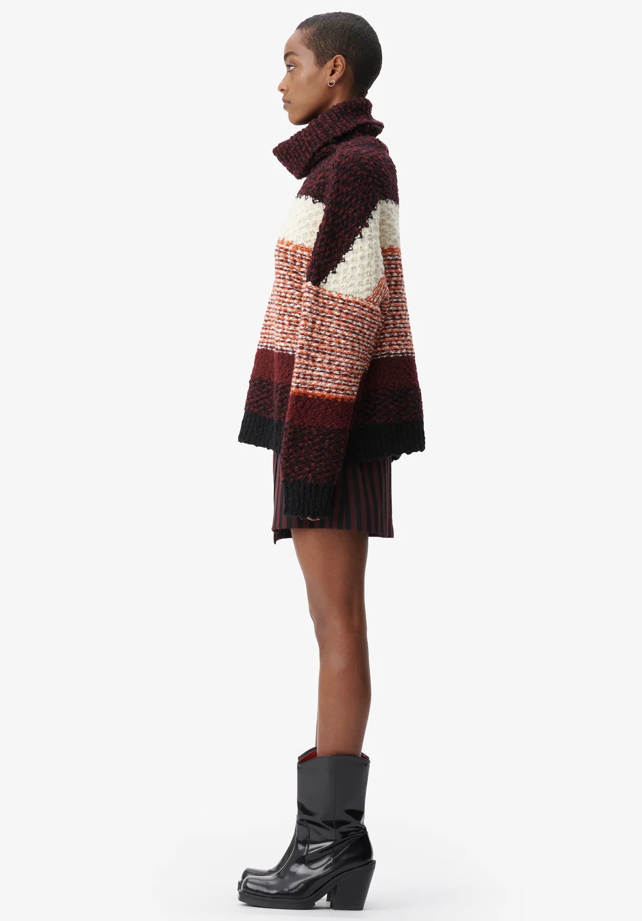 Sweater Kalea Stripy Paprika Fudge