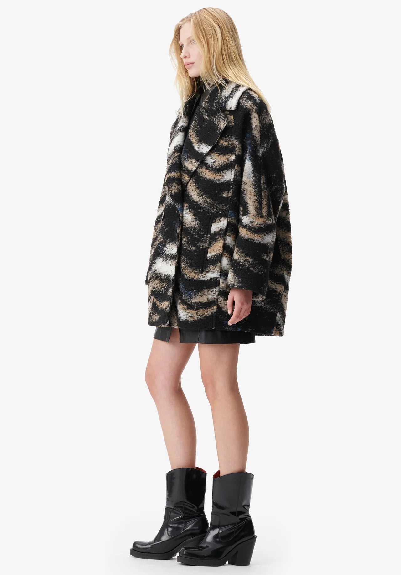 Coat Olly Zebra Black