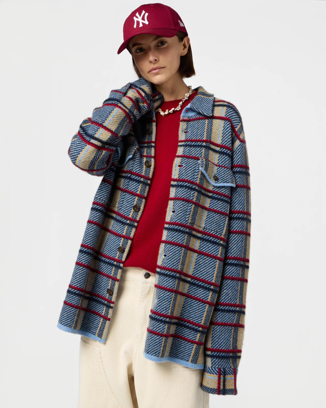Shirt Plaid Work Heather Blue