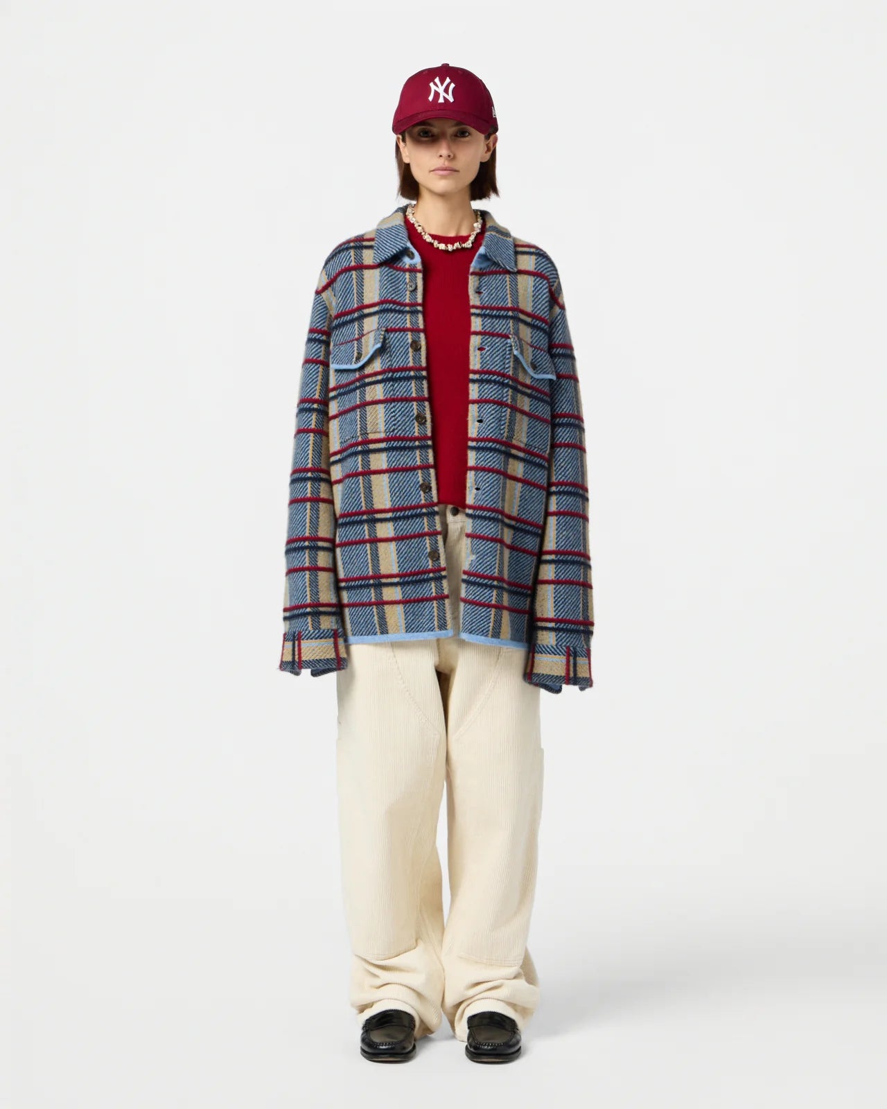 Shirt Plaid Work Heather Blue