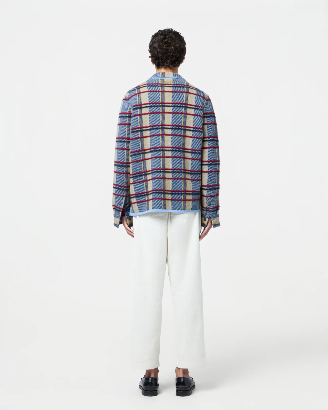 Shirt Plaid Work Heather Blue