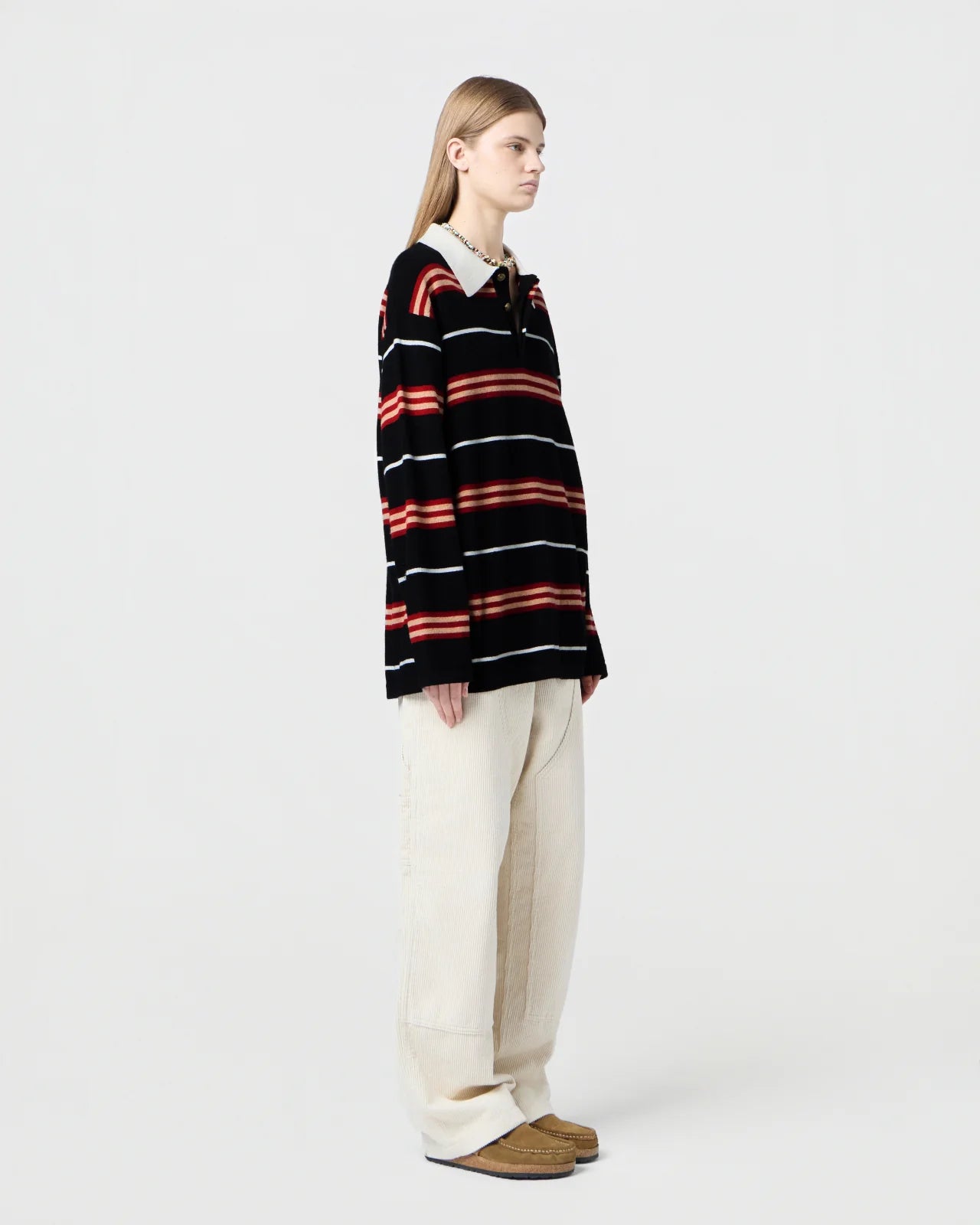 Sweater Rugby Striped Black