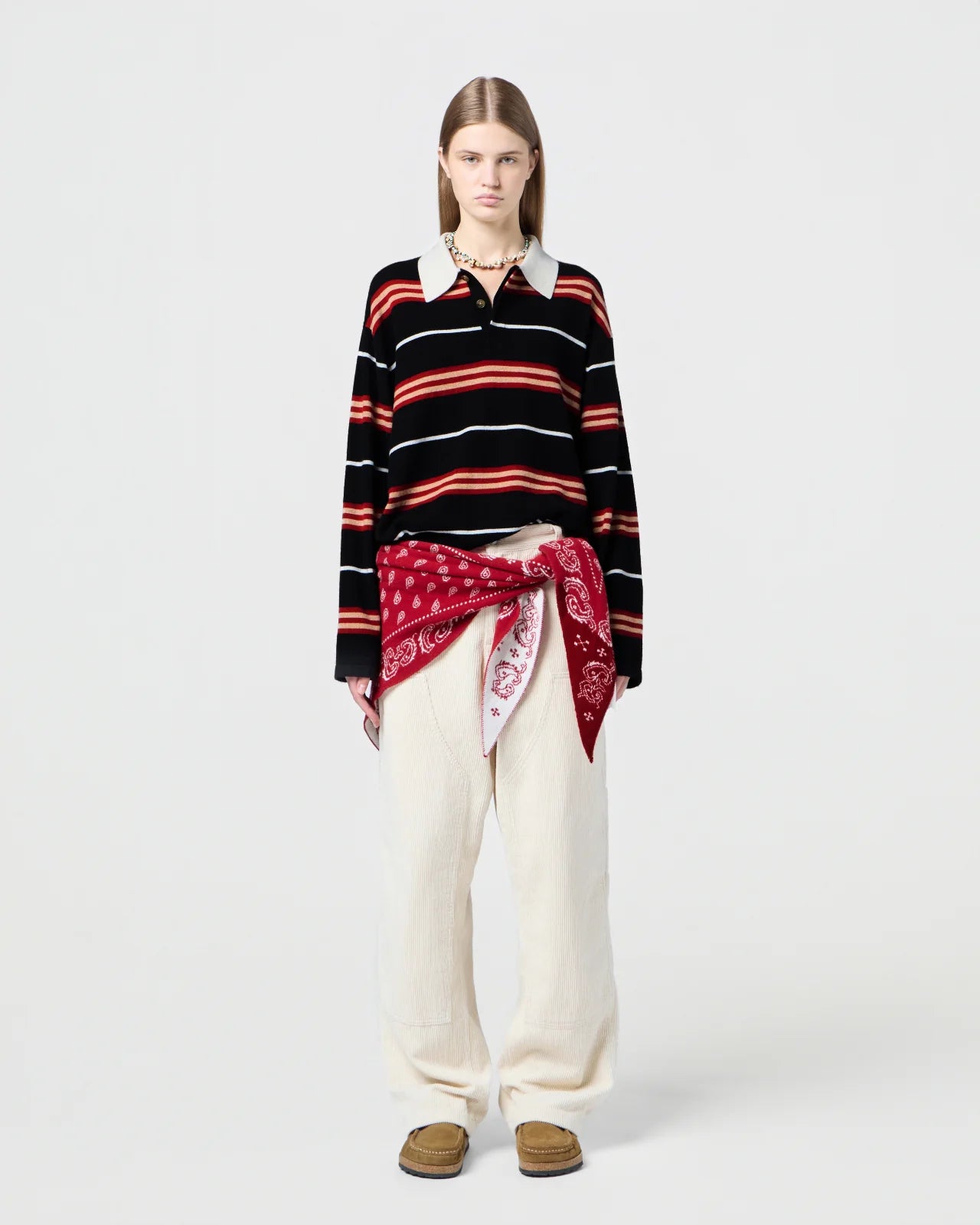Sweater Rugby Striped Black