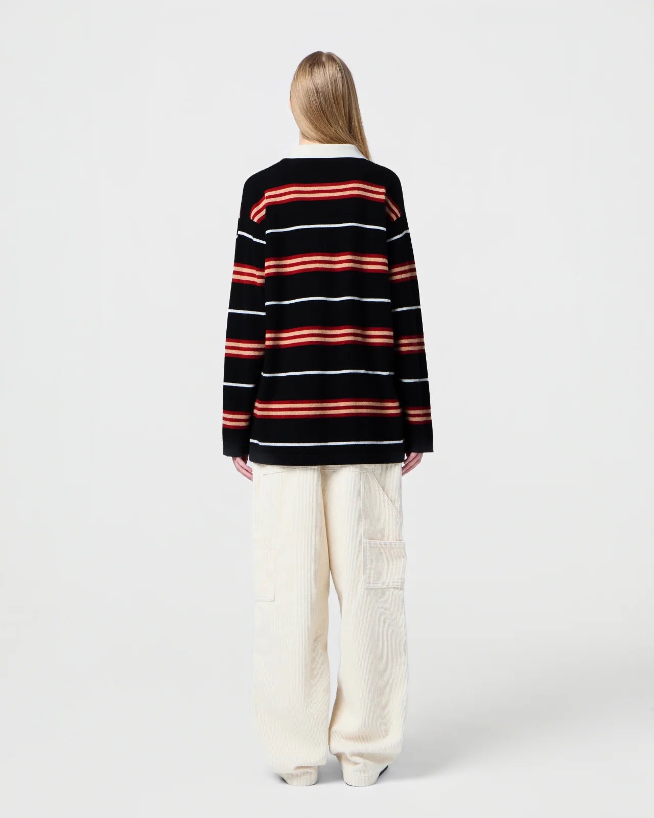 Sweater Rugby Striped Black