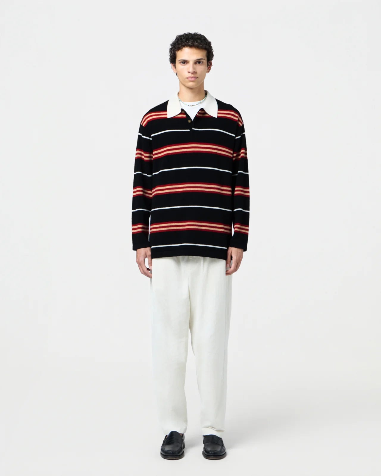 Sweater Rugby Striped Black