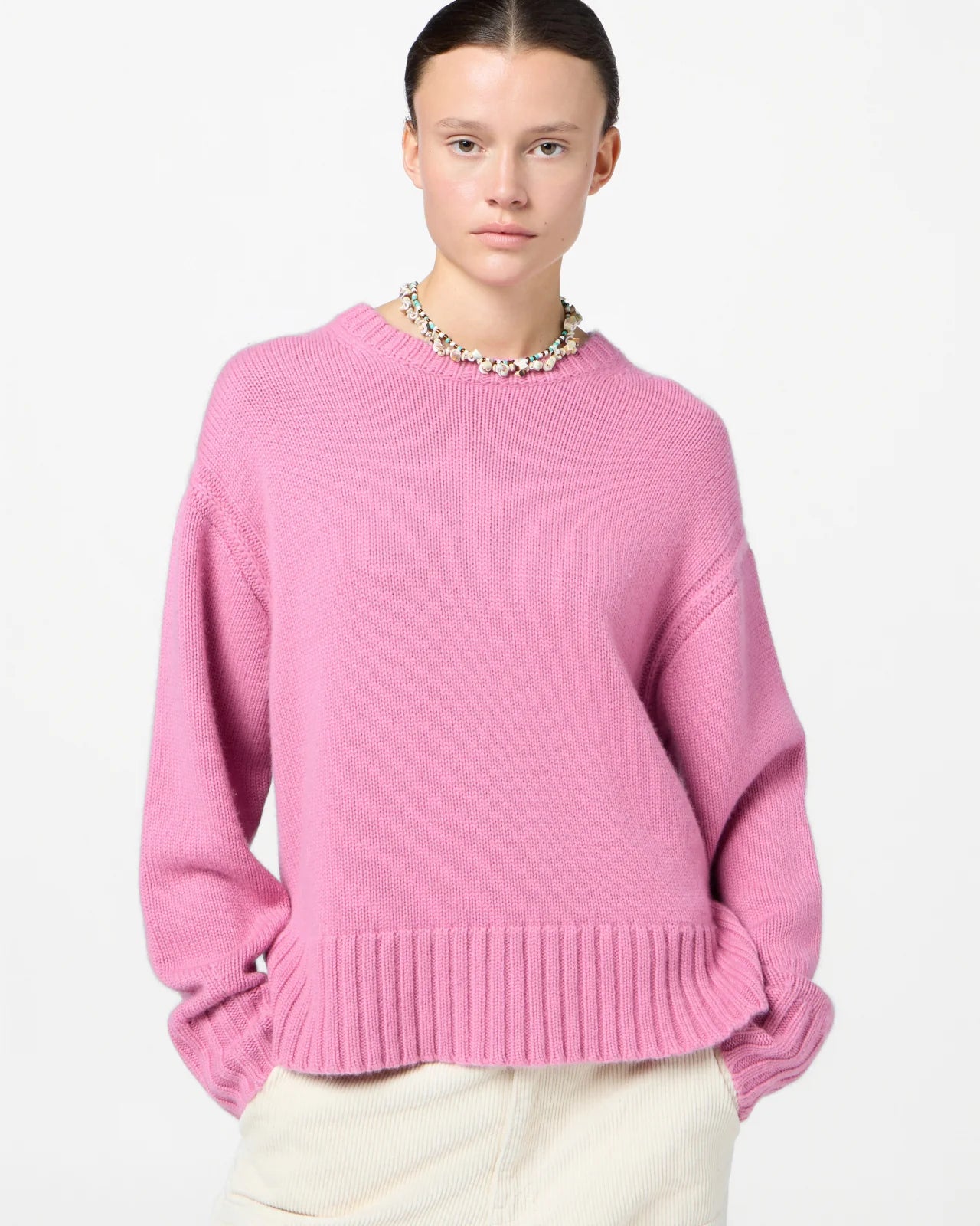 Sweater Cozy Crew Rose