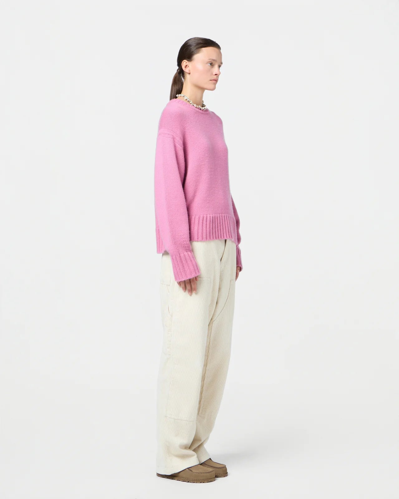 Sweater Cozy Crew Rose