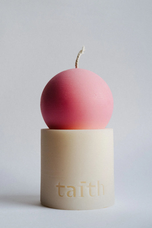 Candle Lulu Pink Cream