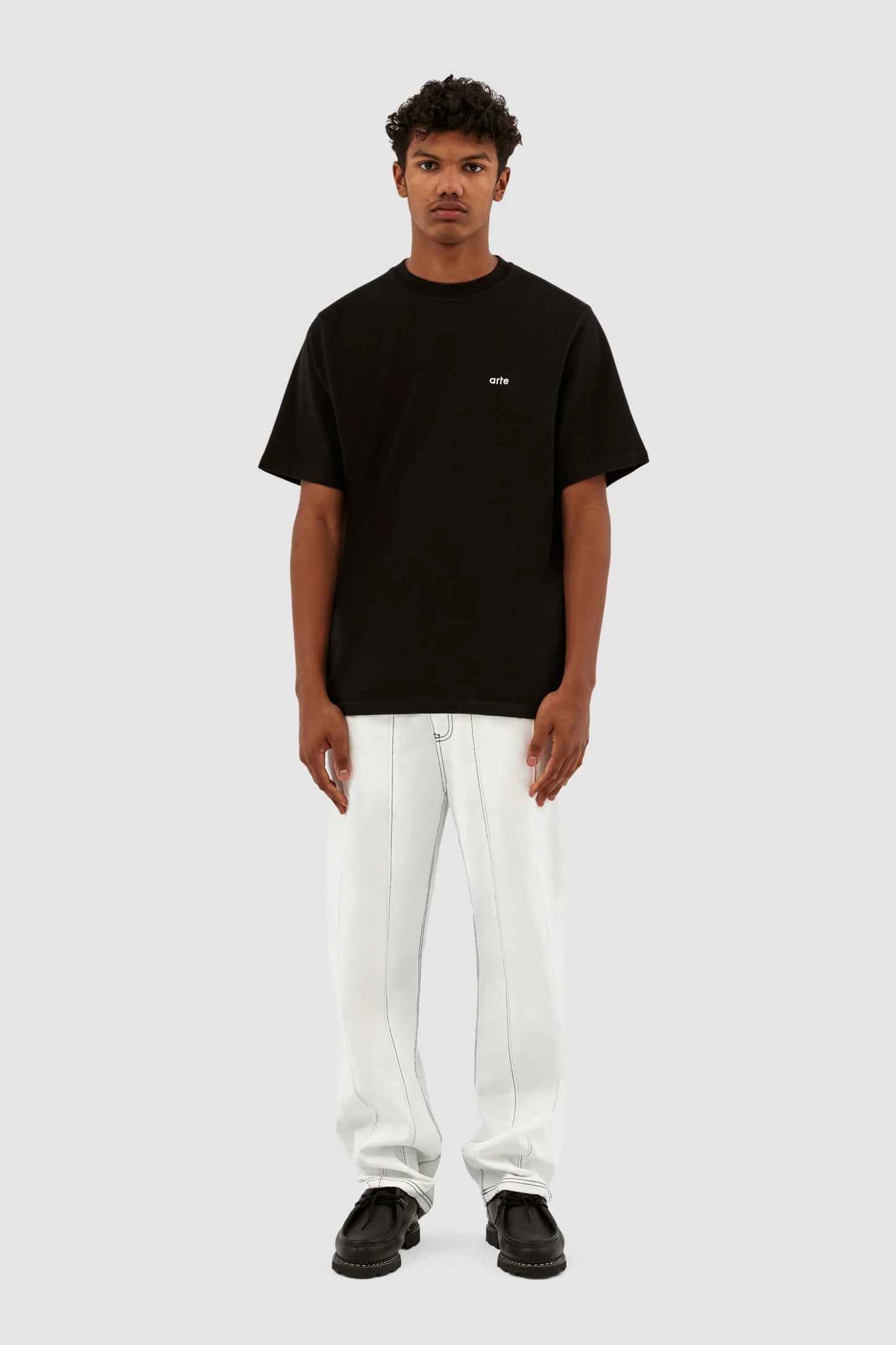Pants Poage Detail White