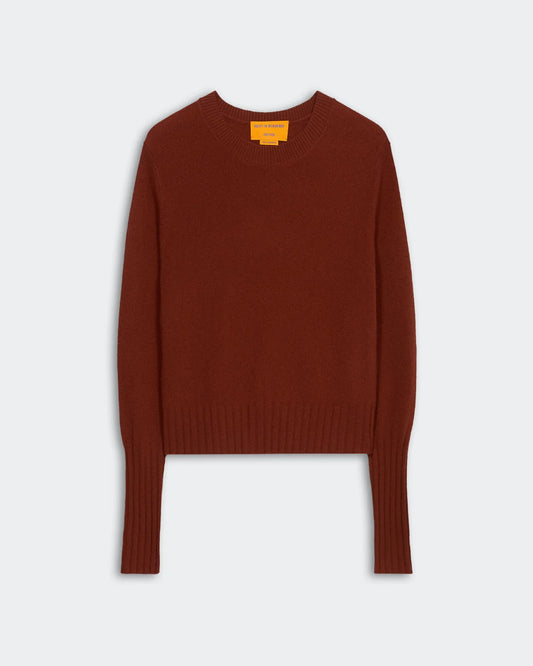 Sweater Shrunken Crew Cinnamon