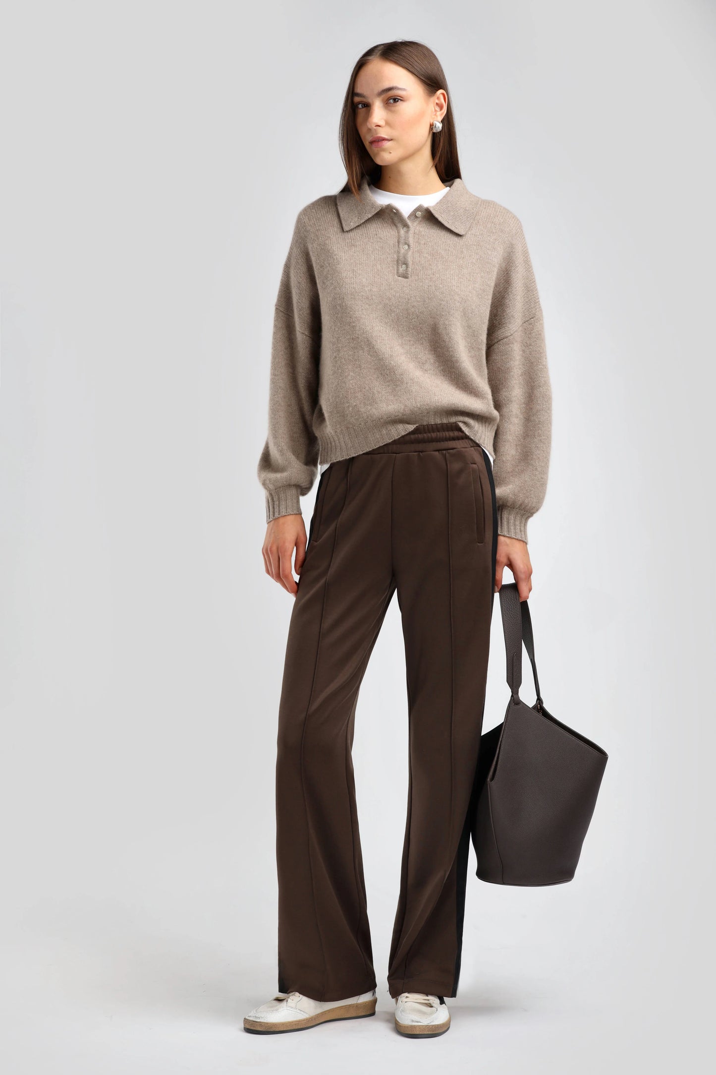Pants Flores Brown