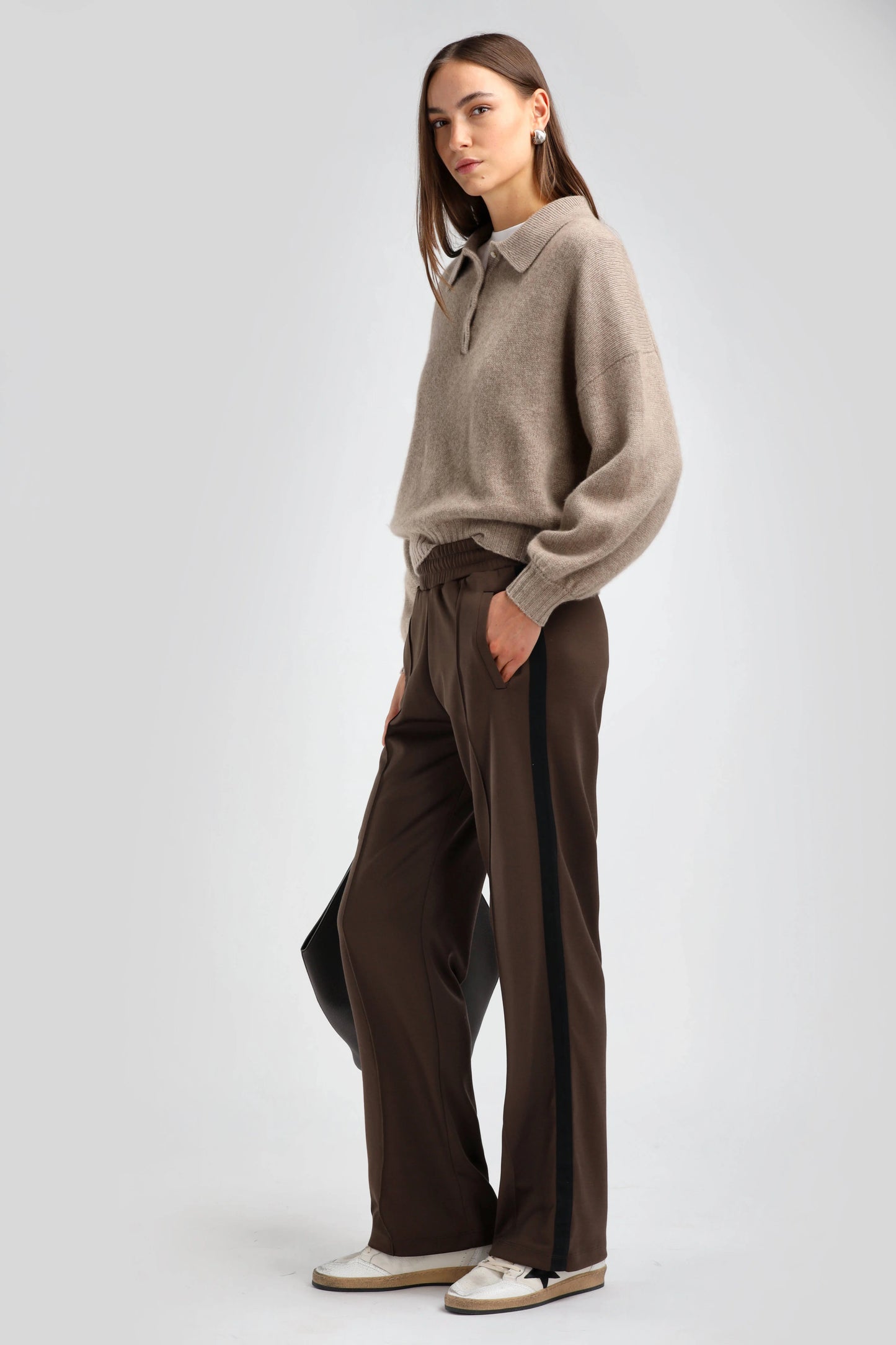 Pants Flores Brown