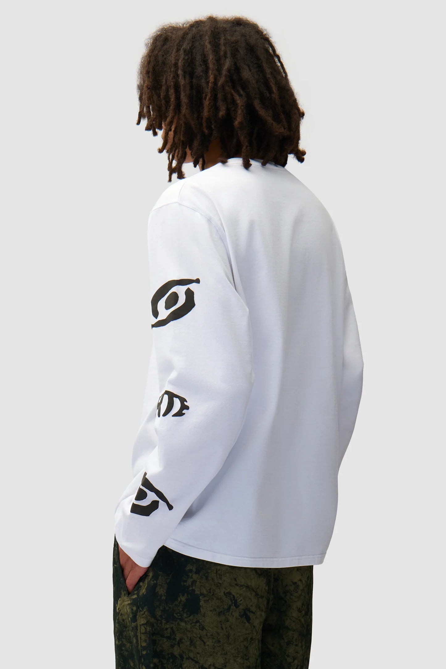 T-shirt Eye Longsleeve White
