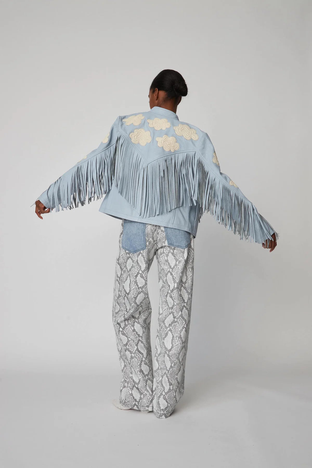 Jacket Cloud Leather Blue