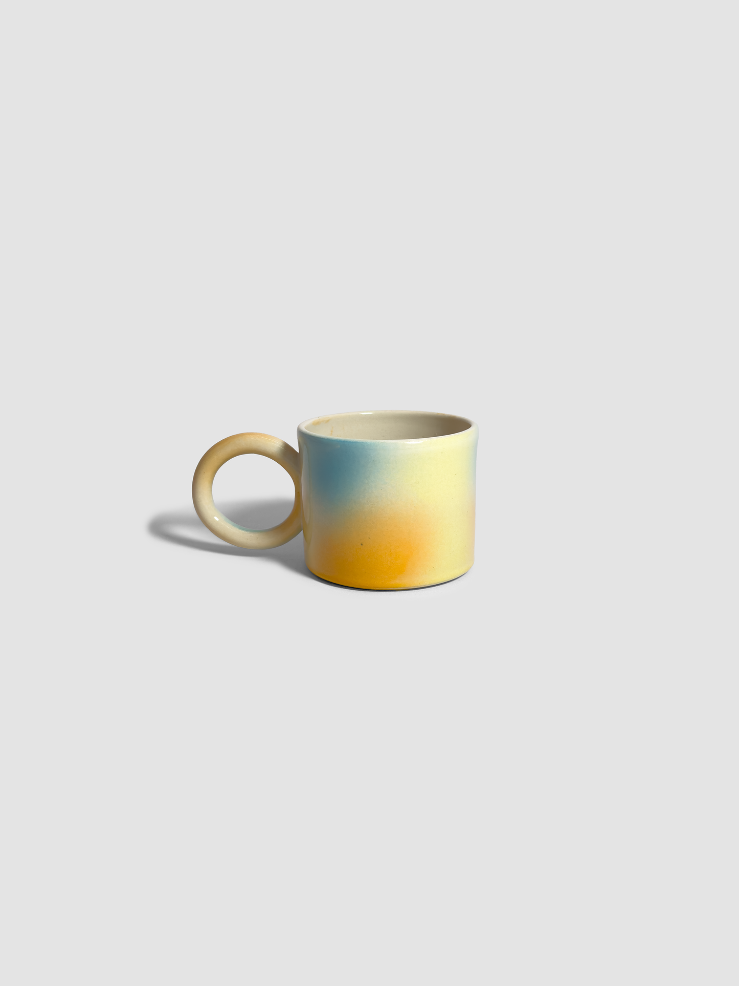 Rainbow Mug with Round Handle