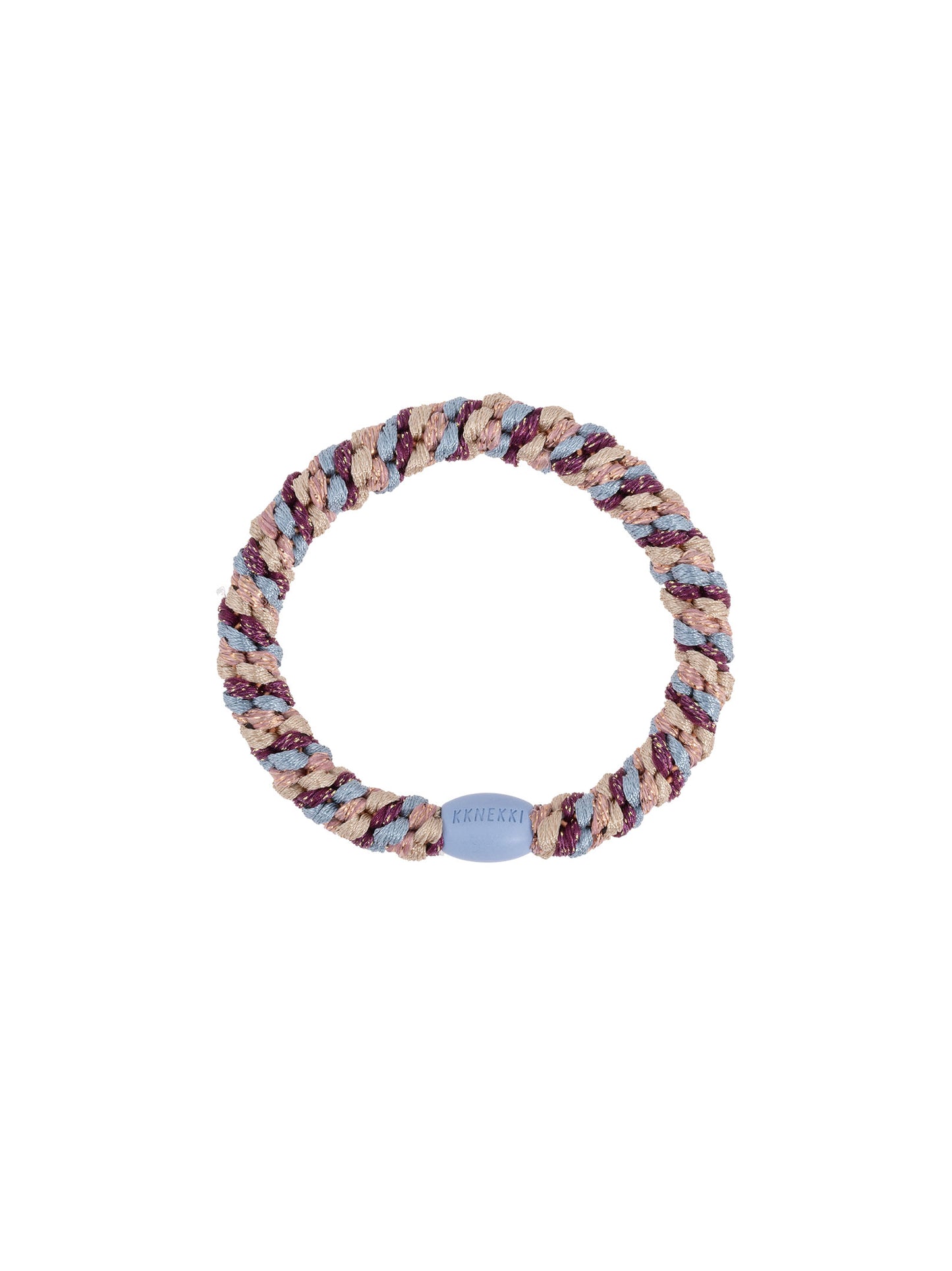 Gumička do vlasů Light Blue & Grape Glitter