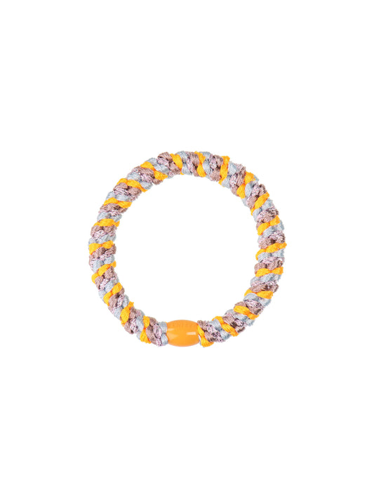 Hair Tie Mix Lightpink & Orange Glitter